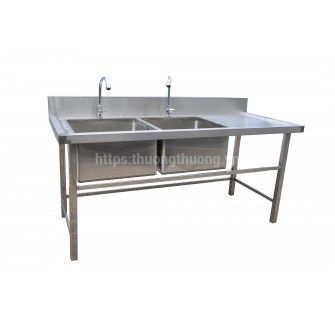 Bàn 2 chậu rửa