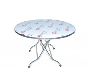 Bàn tròn inox 1.15m
