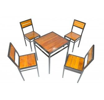 Bộ bàn ghế pallet không tay