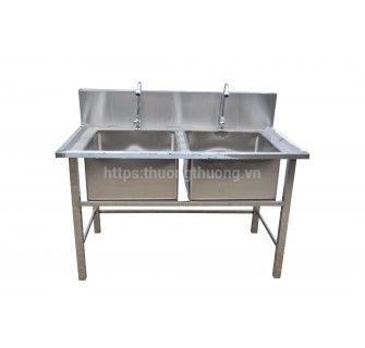 Chậu rửa công nghiệp 2 hố