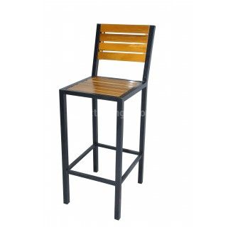 Ghế bar pallet chữ nhật có tựa
