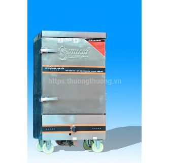 Tủ nấu cơm 12 khay gas điện kết hợp