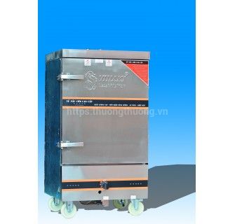 Tủ nấu cơm 8 khay gas điện kết hợp