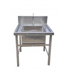 Chậu rửa công nghiệp 1 hố inox giá rẻ tại Thưởng Thưởng