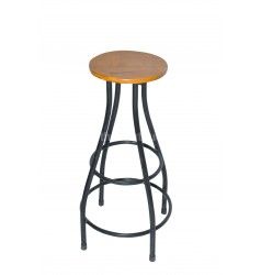 Ghế bar pallet tròn không tựa
