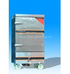 Tủ nấu cơm 10 khay gas điện kết hợp