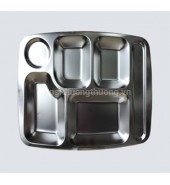 Khay cơm  inox 6 ngăn đũa