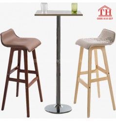 Mẫu ghế cao quầy Bar bằng gỗ nhập khẩu cao cấp