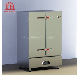 Tủ nấu cơm công nghiệp 50kg, 30kg đựng được từ 6-24 khay