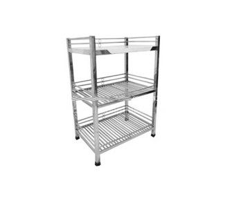 Kệ úp chén dĩa, nồi inox 3 tầng