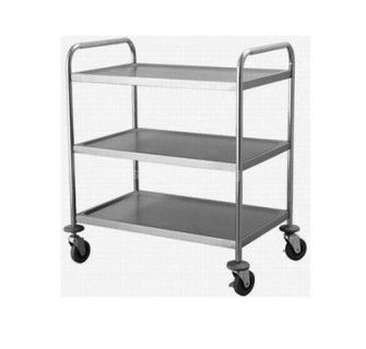 Xe đẩy inox 3 tầng