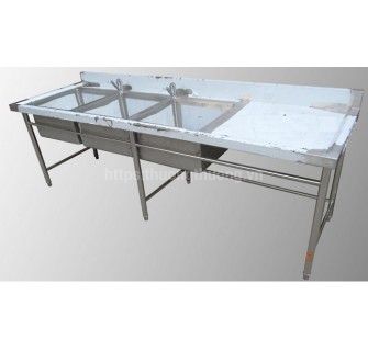 Bàn 3 chậu rửa công nghiệp