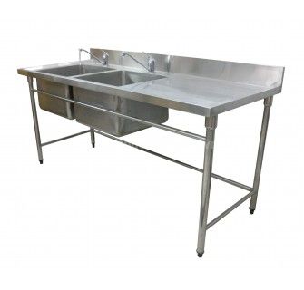 Chậu rửa 2 hố 1 bàn