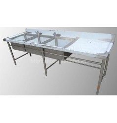 Bàn 3 chậu rửa công nghiệp