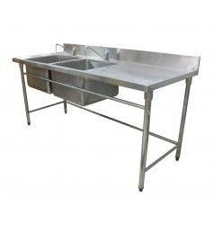 Chậu rửa 2 hố 1 bàn