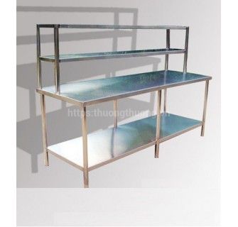 Bàn ra đồ inox 2 tầng