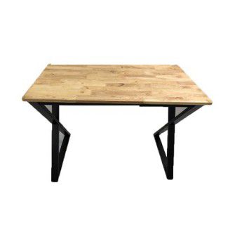 Bàn chân sắt mặt gỗ chữ X