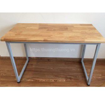 Bàn chân sắt mặt gỗ 1m2