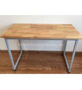 Bàn chân sắt mặt gỗ 1m2