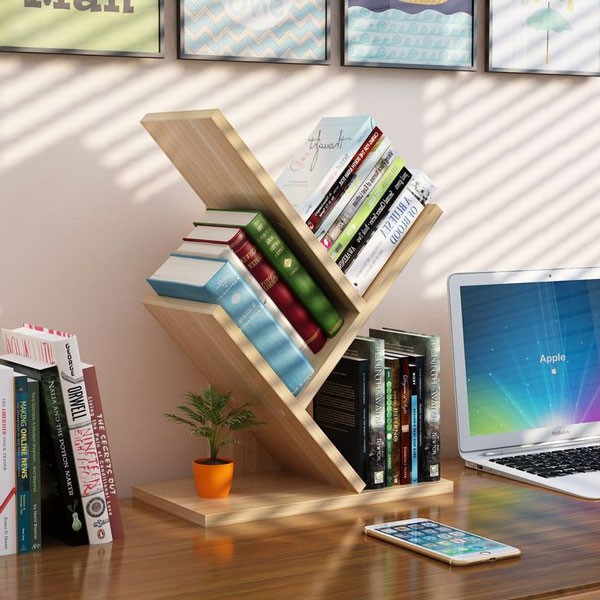 Kệ để bàn hình cây 3 tầng đẹp