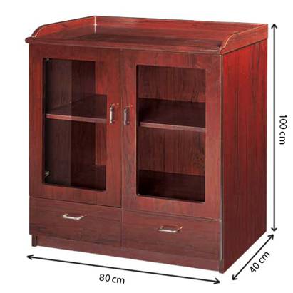 tủ tài liệu gỗ tự nhiên thấp - 1